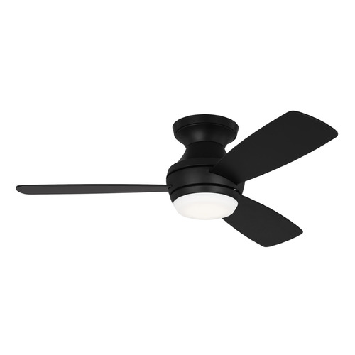 Visual Comfort Fan Collection Ikon 44-Inch 3CCT LED Fan in Black by Visual Comfort & Co Fans 3IKR44MBKD
