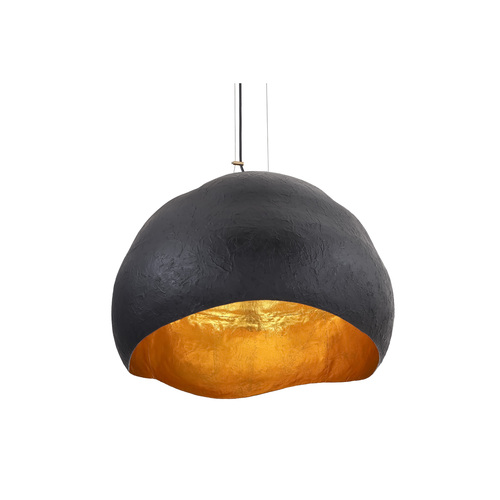 Eurofase Lighting Baleia 24-Inch 3-Light Pendant in Black & Gold by Eurofase Lighting 47102-019