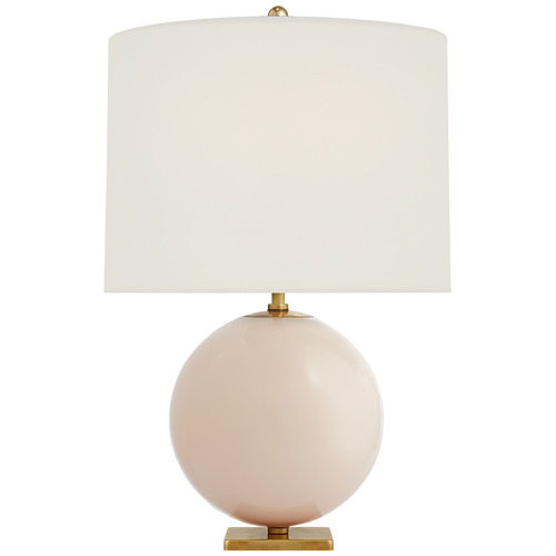 Elsie Cordless Black Reverse Painted Glass Table Lamp