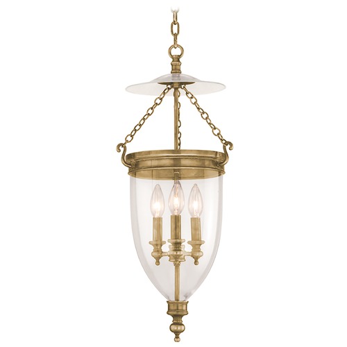 Hanover Pendant in Aged Brass by Hudson Valley Lighting