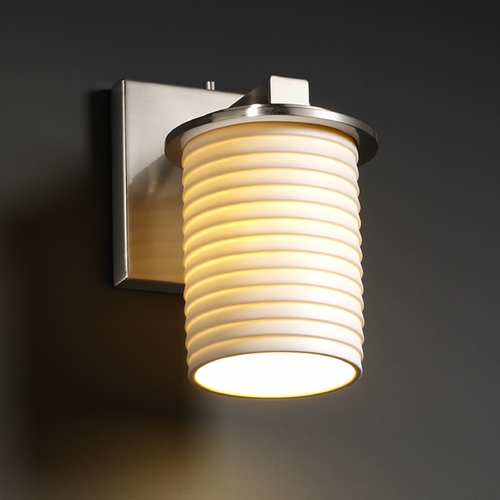 Justice Design Group Justice Design Group Limoges Collection Sconce POR-8771-10-SAWT-NCKL