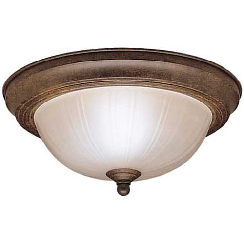 Kichler Lighting 11.25-Inch Flush Mount in Tannery Bronze by Kichler Lighting 8653TZ