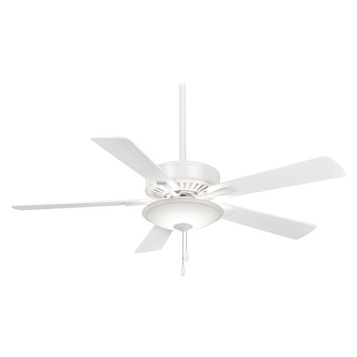 Minka Aire Contractor Uni-Pack - LED 52-Inch Fan in White by Minka Aire F656L-WH