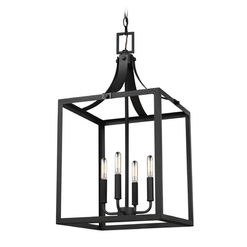 Generation Lighting Labette Black Pendant by Generation Lighting 5340604-12