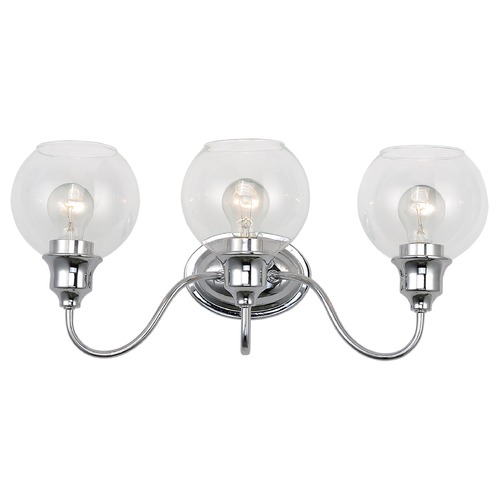 Maxim Lighting Ballord Polished Chrome Bathroom Light by Maxim Lighting 1113CLPC