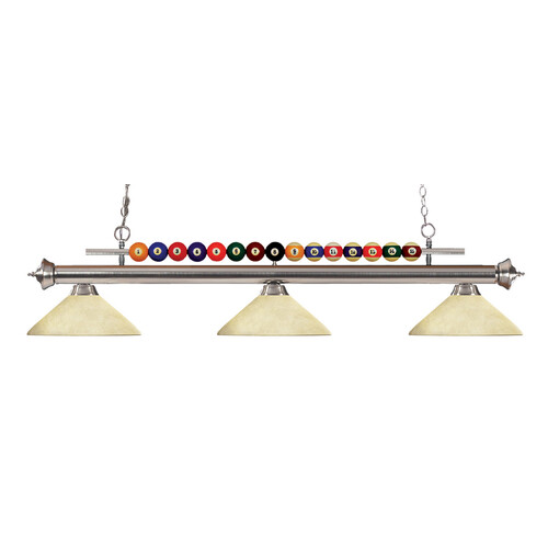 Z-Lite Shark Brushed Nickel Billiard Light by Z-Lite 170BN-AGM14