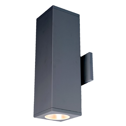 Cube Arch Graphite LED Outdoor Wall Light by WAC Lighting
