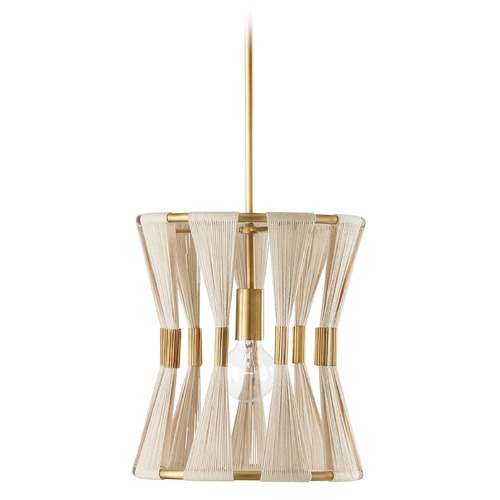 Bianca 12.25-Inch Wide Pendant in Patinaed Brass by HomePlace by Capital Lighting