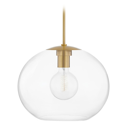 Mitzi by Hudson Valley Mitzi Margot Extra Large Aged Brass Pendant Light H270701XL-AGB