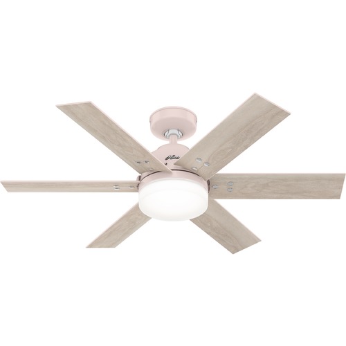 Pacer Blush Pink LED Ceiling Fan by Hunter Fan Company