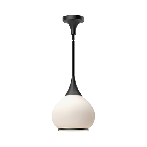 Alora Lighting Alora Lighting Hazel Matte Black Pendant Light with Bowl / Dome Shade PD524110MBOP