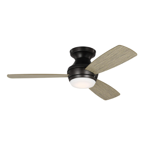 Visual Comfort Fan Collection Ikon 44-Inch 3CCT LED Fan in Aged Pewter by Visual Comfort & Co Fans 3IKR44AGPD