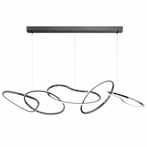 Unity 5-Light LED Pendant in Black Chrome by ET2 Lighting