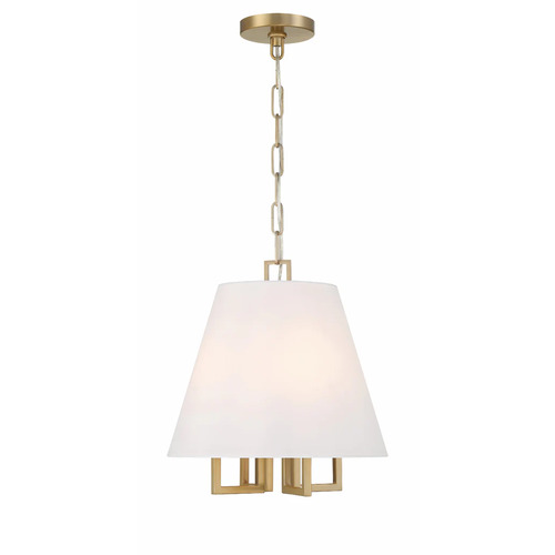 Crystorama Lighting Libby Langdon Westwood Pendant in Vibrant Gold by Crystorama Lighting 2254-VG