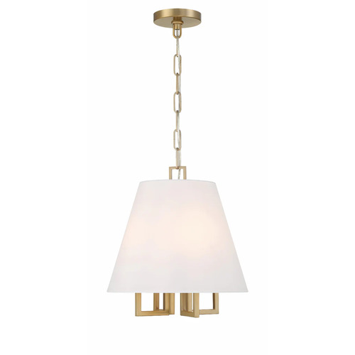 Libby Langdon Westwood Pendant in Vibrant Gold by Crystorama Lighting
