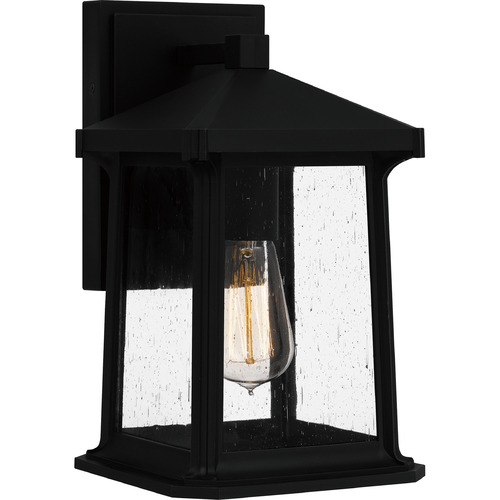 Quoizel Lighting Satterfield Matte Black Outdoor Wall Light by Quoizel Lighting SAT8407MBK