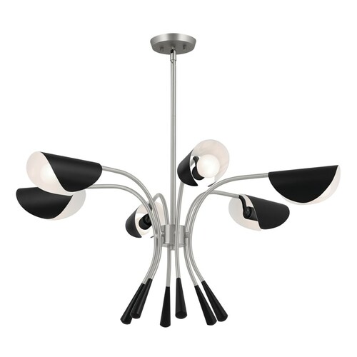 Arcus Satin Nickel Chandelier by Kichler Lighting