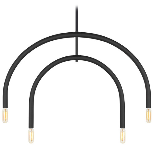 Visual Comfort Studio Collection Drew & Jonathan Hadden Midnight Black Chandelier