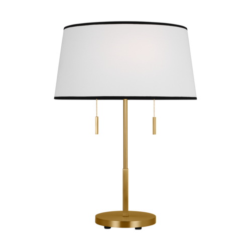 Ellison Medium Desk Lamp in Burnished Brass by Visual Comfort Studio