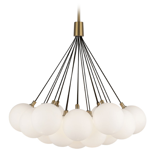 Kuzco Lighting Bolla Brushed Gold LED Pendant Light with Globe Shade
