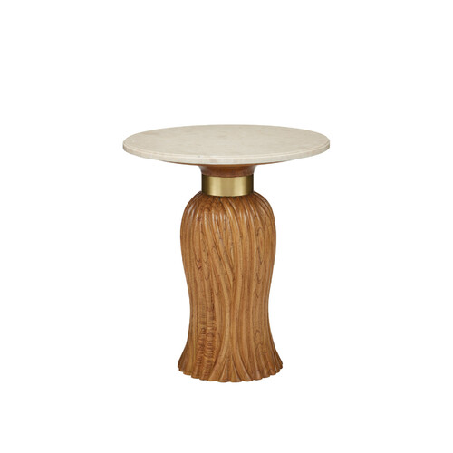 Currey and Company Lighting Tassel Accent Table in Morel Brown by Currey & Company Lighting 3000-0334