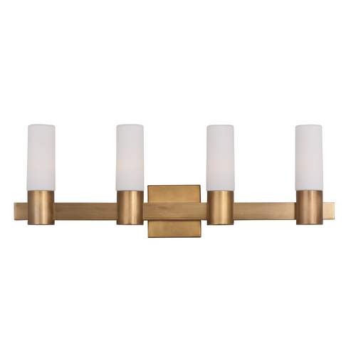 Maxim Lighting Mid-Century Modern Bathroom Light Brass Contessa by Maxim Lighting 22414SWNAB