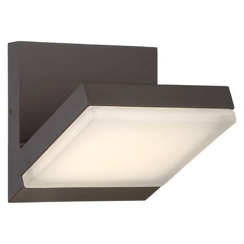 Angle LED Outdoor Wall Light in Oil Rubbed Bronze by George Kovacs