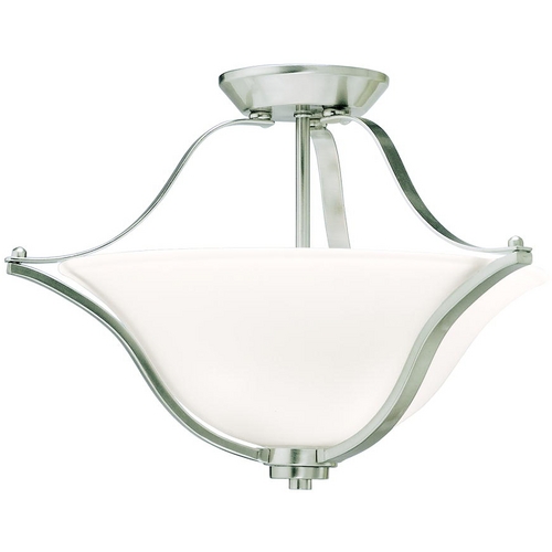Langford 18.75-Inch Brushed Nickel Semi-Flush Mount by Kichler Lighting