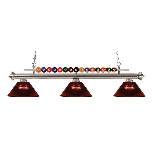 Z-Lite Shark Brushed Nickel Billiard Light by Z-Lite 170BN-ARBG