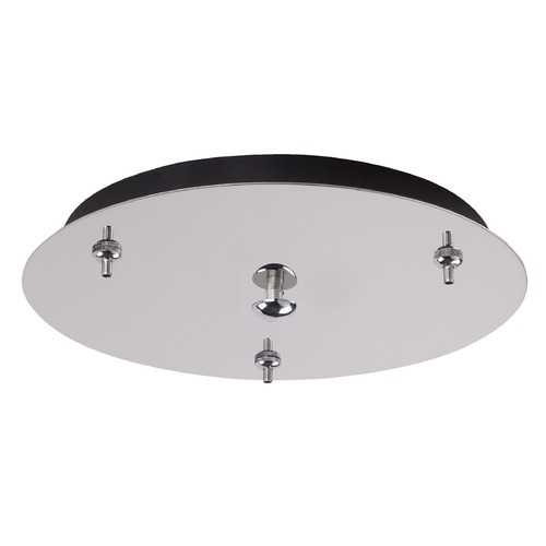 Multi-Port Canopy Chrome Ceiling Adaptor by Kuzco Lighting