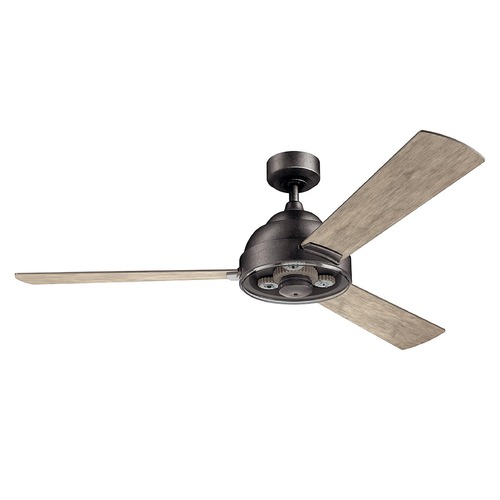 Pinion 60-Inch Fan in Anvil Iron by Kichler Lighting