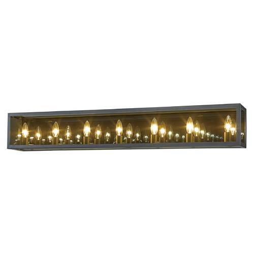 Z-Lite Infinity Misty Charcoal Bathroom Light by Z-Lite 802-7V-MC