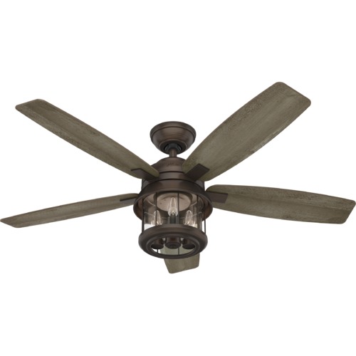 Hunter Fan Company Coral Bay Weathered Copper LED Ceiling Fan by Hunter Fan Company 51469