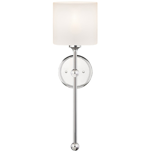 Justice Design Sequoia ADA 1-Light Wall Sconce Chrome Opal