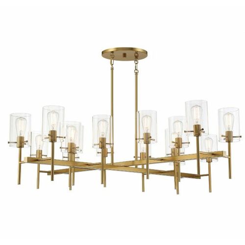 Savoy House Vista 16-Light Chandelier in Burnished Brass by Savoy House 1-1800-16-171