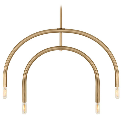 Visual Comfort Studio Collection Drew & Jonathan Hadden Satin Brass Chandelier