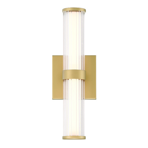 Fayton 14-Inch LED Outdoor Wall Light in Gold by Eurofase Lighting