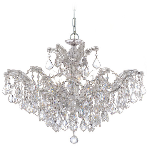 Crystorama Lighting Crystorama Lighting Maria Theresa Polished Chrome Crystal Chandelier 4439-CH-CL-SAQ