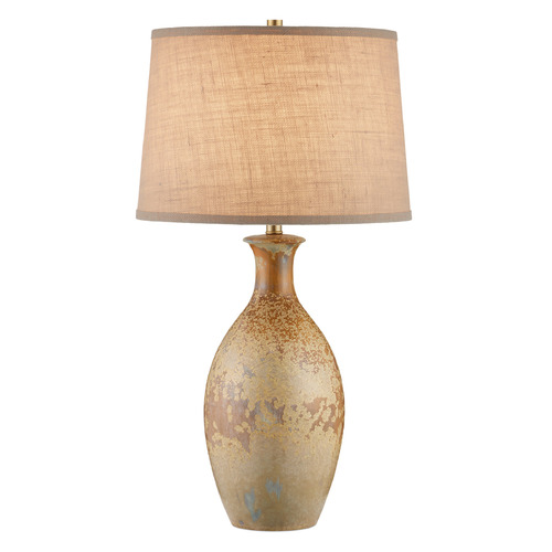 Currey and Company Stellata Ochre Table Lamp with Empire Shade