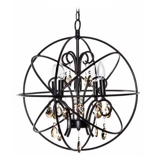 Maxim Lighting Maxim Lighting Orbit Oil Rubbed Bronze Pendant Light with Globe Shade 25142OI
