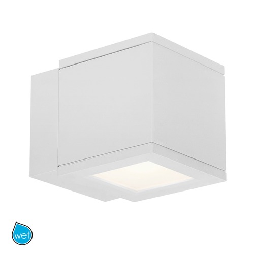 WAC Lighting Rubix White LED Outdoor Wall Light by WAC Lighting WS-W2504-WT