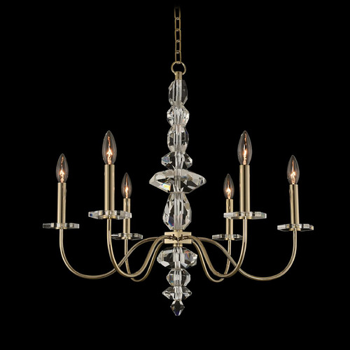 Allegri Crystal Bolivar Champagne Gold Chandelier