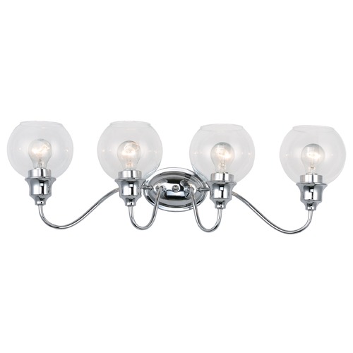 Maxim Lighting Ballord Polished Chrome Bathroom Light by Maxim Lighting 1114CLPC