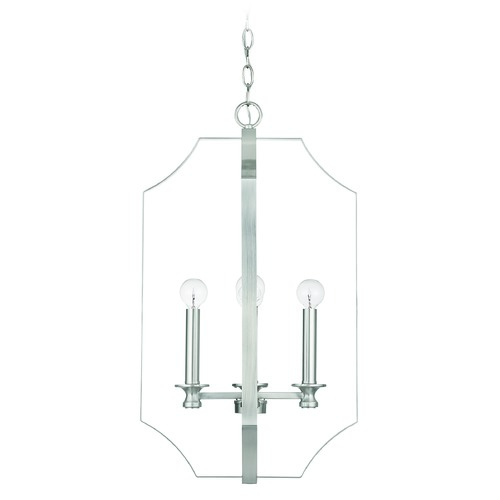 HomePlace by Capital Lighting HomePlace Myles Brushed Nickel 4-Light Pendant Light with 540942BN