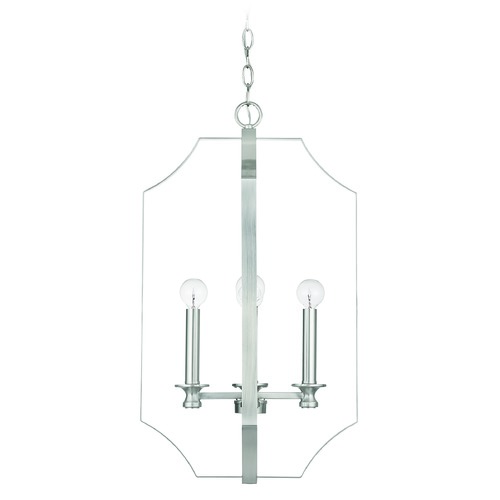 HomePlace by Capital Lighting Myles Brushed Nickel 4-Light Pendant with by HomePlace by Capital Lighting 540942BN