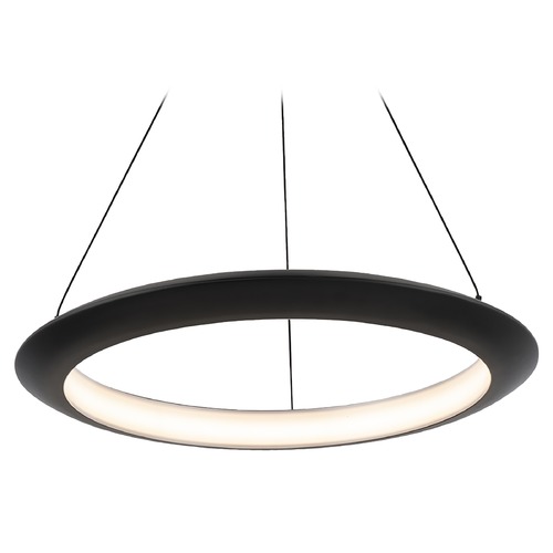 the Ring Black LED Pendant by Modern Forms