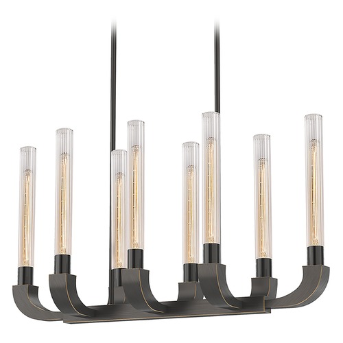 Flute Urban Bronze Linear Light by Alora Lighting