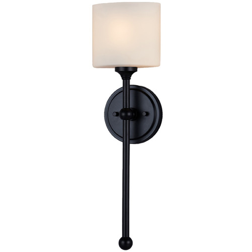 Justice Design Group Justice Design Sequoia ADA 1-Light Wall Sconce Black Opal FSN-4331-OPAL-MBLK