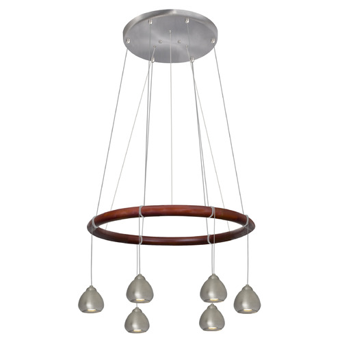 Besa Lighting Cirque 12V LED Chandelier in Satin Nickel by Besa Lighting CIRQUE-12V-SN