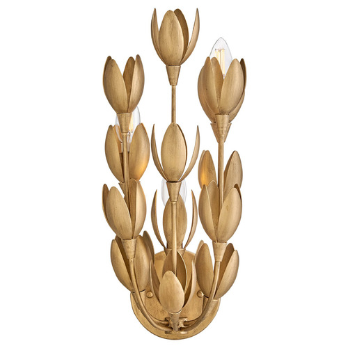 Hinkley Hinkley Flora Burnished Gold LED Sconce 30010BNG